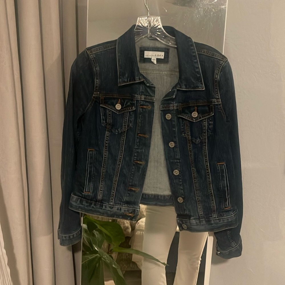 EUC loft denim jacket - small